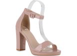Van Hill Sandali Classici Da Donna Con Tacco A Blocco Scarpe 839444, Colore: Nudo, Taglia: 37