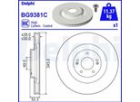 2X Disco Freno Delphi BG9381C Per Hyundai I30 Hatchback (Pde Pd Pden) 52 3Mm