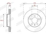 2X Disco Freno Jurid 563227JC Per Vw Polo (AW1 BZ1) Per Skoda Kamiq (NW4)