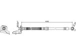 Tubo Freno Anteriore Sinistro 430Mm Metzger Per Tucson (Jm)