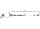 Tubo Freno Anteriore Destro 430Mm Metzger Per Tucson (Jm)