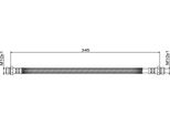 Tubo Freno Posteriore Destro Interno 345Mm Metzger Per Kia Sorento I