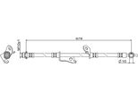 Tubo Freno Anteriore Destro 679Mm Metzger Per Toyota Rav 4