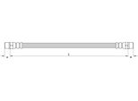 Metzger 4110899 Tubo Freno Adatto Per MERCEDES-BENZ Classe G Suv (W463) Classe G Suv (W461) Classe G Suv Cabrio (W463)