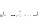 Tubo Freno Anteriore 683Mm Metzger Per Bmw 5 (F10)