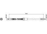 Tubo Freno Anteriore Metzger Per Mercedes GLK-KLASSE (X204)
