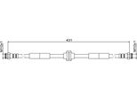 Tubo Freno Anteriore 431Mm Metzger Per Alfa Romeo 159