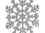 Springos Fiocchi Di Neve Decorativi Con Glitter 3 Pz. Diametro 12 Cm Decorazioni Per Albero Di Natale Color Argento Decorazioni Per Albero Di Natale A Finestra