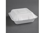 Fiesta Scatole Per Menu In Bagassa Compostabili Con Coperchio A Cerniera 22,3 Cm (200 Pezzi)