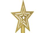 Springos Stella Albero Di Natale 14,5 Cm Color Oro Decorazione Albero Di Natale Plastica