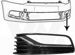 Van Wezel Griglia Di Ventilazione Griglia Paraurti Per Vw Polo Hatchback (6R1, 6C1) Con Fori Per Fendinebbia