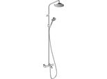 Hansgrohe Vernis Blend SystèMe De Douche 200 1 Jet éConomisant Leau Avec Thermostat De Baignoire Chrome, 26079000, 26079000