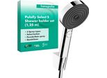 Hansgrohe Pulsify Select S Kit Support De Douche 105, 3Jet Relaxation, Incl. Douchette à Main, Flexible De Douche 1250Mm, 24302000, 24302000