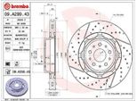 2X Disco Freno Brembo 09.A299.43 Per Maserati Gran Turismo Coupé 61Mm 360Mm