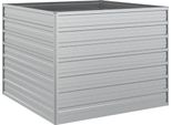 Vidaxl Letto Da Giardino Rialzato 100X100X77 Cm Acciaio Zincato Argento