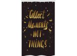 Abakuhaus Citazione Tenda Da Doccia Stretta, Dettaglio In Tonalità Giallo Dorato, Set Decorativo Per Bagno In Tessuto Con Ganci, 120 X 180 Cm, Grigio Giallo
