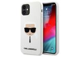 Karl Lagerfeld Klhcp12Sslkhwh Iphone12 Mini 5,4 BiałY/Bianco Custodia Rigida In Silicone Karl's Head