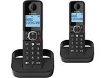 Telefono Cordless Duo Con Segreteria Telefonica Nero Alcatel F860Duonoir