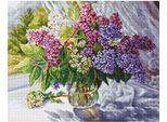 Luca-S Set Per Punto Croce "Bouquet Di Lillà"", Schema Contato, 40X32Cm"