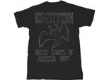 Led Zeppelin - Maglietta "Usa 1977"" Per Uomo/Donna Unisex PH1460 (S) (Nero)"