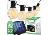 Lumiled Luci Solari Da Fata Giardino Esterno 30X Led 15,17 M Con Telecomando Catena Luminosa Solare Luce Solare IP44 Bianco Caldo 3000K Natale