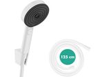 Hansgrohe Pulsify Select S Kit Support De Douche 105, 3Jet Relaxation, Incl. Douchette à Main, Flexible De Douche 1250Mm, 24302700, 24302700
