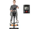 Costway Cyclette A Pedali Per Anziani In Metallo, Macchina Fitness Per Mani Braccia Gambe Ginocchia Con Display Lcd, Regolabile In Altezza E Lunghezza, Macchina Per Braccia E Gambe Per Anziani