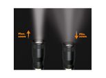 Solight Led Metal Light 3W + Cob, 150+60Lm, Aa, Nero