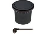 Prolunga Solight, 4 Prese, Nero, 1,5 M, Blocco Prese Estraibile, Forma Rotonda