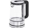 Mesko | Bollitore | Ms 1301B | Elettrico | 1850 W | 1,7 L | Vetro/Acciaio Inox | Base Girevole A 360° | Nero
