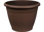 Vaso Da Fiori Naxos In Plastica Marrone D40X29Cm