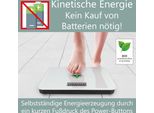 Bilancia Pesapersone Proficare Senza Batteria, Bilancia Con Campo Di Misura Da 5 G A 180 Kg E Ampio Display Lcd, Digitale Con Energia Cinetica - PC-PW 3112 Bianco