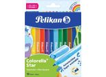 Pelikan 822299 Pelikan Colorella Star C302 Penna A Punta Di Feltro Colori Assortiti, 10 Pz.