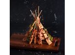 Vilde Spiedini Shashlik Stuzzicadenti Spiedini In Legno Per Barbecue Shashliks Lunghi In Legno Di Bambù 50 Pezzi Set 35 Cm