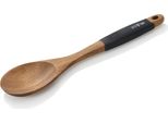 Cucchiaio Da Portata In Legno Con Manico In Silicone, Dimensioni Del Cucchiaio 6,5 X 9,5 Cm