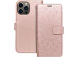 Custodia Per Apple Iphone 13 Pro Max Forcell Mezzo Mandala Rosa-Oro
