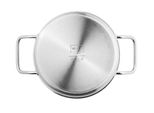 Pentola Professionale In Acciaio Inox Pentola Per Friggere Con Coperchio 2,5 Litri ØXh: 20 X 9,5 Cm
