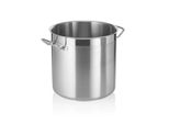 Pentola Professionale In Acciaio Inox Pentola Per Zuppa Con Coperchio, 25,0 Litri, ØXh: 32 X 33 Cm
