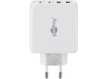 Goobay 64818 Caricabatterie Per Dispositivi Mobili Cuffie, Laptop, Smartphone Bianco Ac Ricarica Rapida Interna