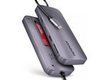 Axagon Axagon HMC-6GM2 Hub Usb 10Gbps USB-A USB-C Hdmi M.2 Sd/Msd Pd 100W USB-C Wired Usb 3.2 Gen 2 (3.1 Gen 2) Type-C Grigio