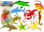 Set Di Figure Di Animali Marini Dell'oceano 9 Pezzi.