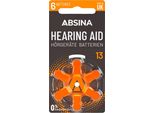 Absina Batteria Per Apparecchi Acustici Tipo 13 / PR48, 6 Pezzi