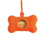 Distributore Di Sacchetti Per La Cacca United Pets Bon Ton Neon Dog Orange (8 X 4,2 X 5 Cm)