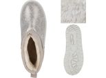 Van Hill Donna Caldo Foderato Piattaforma Stivali Stivaletti Scarpe 840485, Colore: Oro, Taglia: 38