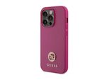 Guess Guhcp15Lps4Dgpp Custodia Rigida Per Iphone 15 Pro 6.1 RóżOwy/Pink Logo Strass Metal