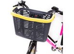 Urban Prime UP-BSK-EBK Cestino E Borsa Per Bicicletta Frontale Cestino Per Biciclette Plastica Nero, Giallo