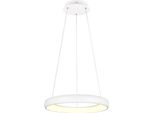 Lampada A Sospensione Moderna Per Soggiorno Anello Bianco Ø62Cm Led Cambia Colore 38W Cardona Trio