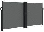 Vidaxl Tenda Laterale Estensibile Antracite 120X1000 Cm
