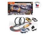 Pista Per Auto 560 Cm, Due Auto, Con Adattatore Ue, 136 X 60 X 38 Cm