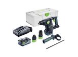 Martello Pneumatico A Batteria Festool Khc 18 Eb Basic 18 V 2,6 J Plus Brushless + 1X Batteria 8,0 Ah + Caricatore + Systainer